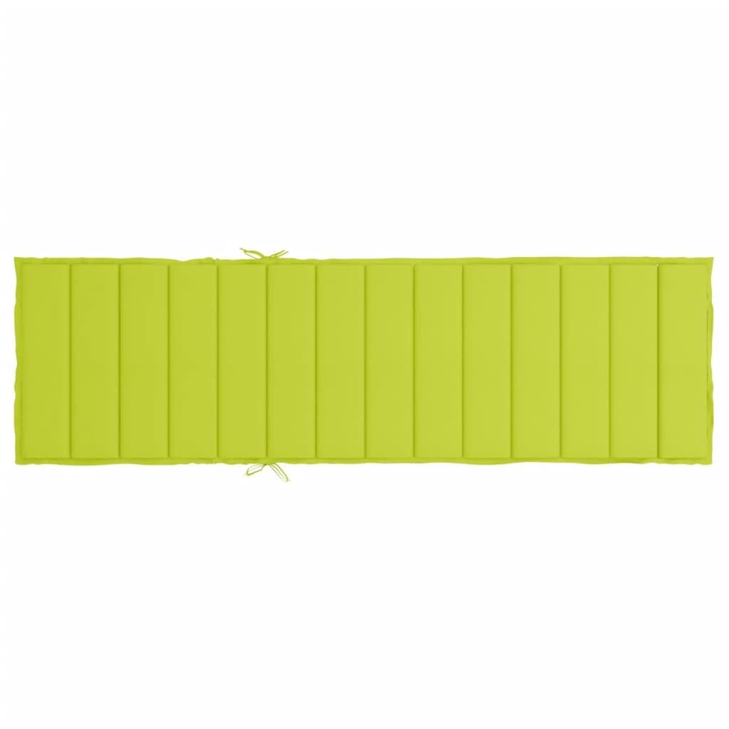 Nakładka na leżak, jasnozielona, 200 x 70 x 3 cm, tkanina Oxford, odporna na działanie wody, poduszka do ogrodu i na taras, antypoślizgowa konstrukcja i miękka tapicerka