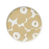 マリメッコ marimekko プレート 20ｃm Unikko ウニッコ ホワイト×ベージュ 食器 皿 070399 180 [並行輸入品]