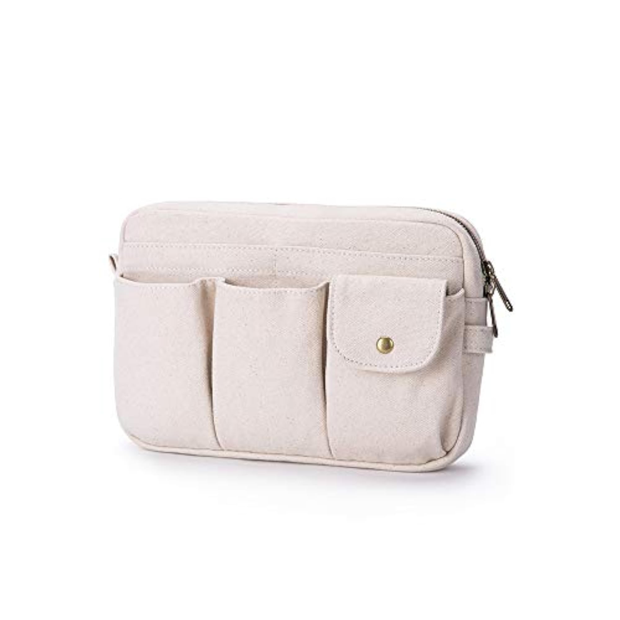 Large Capacity Cosmetic Bag with Multiple Compartments for Easy Organization