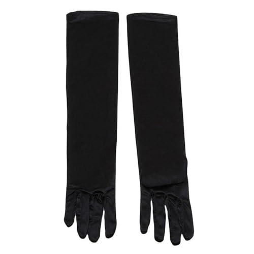 Guantes largos elásticos para vestidos de noche que no se bajan ni pierden su forma