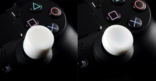 Image of Pack of 8 pcs Analog Controller Gamepad Raised Antislip Thumb Stick Grips Thumbsticks Joystick Cap Cover for PS5, PS4, PS3, Switch Pro, Xbox one, Xbox 360, Wii U, PS2 Controller (White)