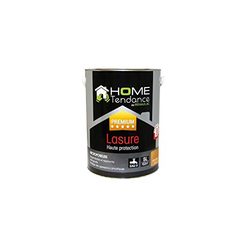 HOME TENDANCE Lasure haute protection 5 L chene clair satiné