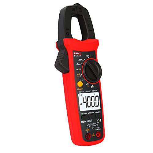 Image of UNI-T Digital Clamp Meter UT203R AC Current True RMS Volt Amp Ohm Meter HVAC Clamp On Multimeter, Auto Ranging 4,000 Counts NCV AC DC Voltage Frequency Resistance Capacitance Continuity Diode Tester