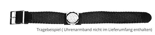SOS Talisman für Herren-Uhrenarmband in Edelstahl, Notfallkapsel für wichtige medizinische Informationen