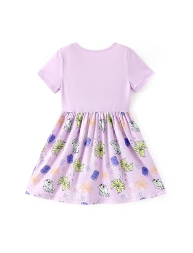 Image of Disney Minnie Mouse Princess Frozen Elsa Stitch Girls Dress Sleeveless & Short Sleeve Casual Summer Clothes Baby to Toddler
