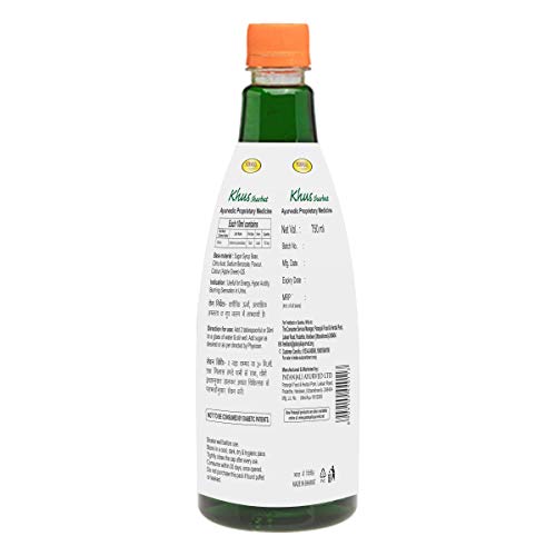 Image of Patanjali Khus Sharbat Bottle, 750ml