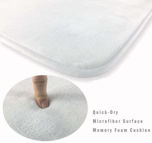 Badezimmer Teppich Set Weich Waschbar Badezimmerteppich 3 TLG rutschfeste Badeteppich WC Vorleger Deckelbezug U-förmige Konturmatte Memory Schaum Badezimmermatte ( Ägyptischer bunter Elefant ) – Bild 6