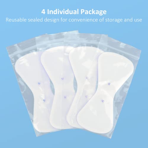 Comfytemp Official TENS Unit Replacement Pads, 4 Pack Wireless TENS Pads, 5.1" x 2.4" Reusable Self Adhesive Electrodes with Premium Quality, Non-Irritating Design for Muscle Stimulator Electrotherapy - Image 5