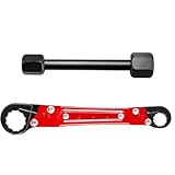 Cette clé d'arrêt à double tête comprend deux têtes de clé différentes conçues pour un entretien polyvalent des tuyaux, améliorant l'efficacité dans diverses tâches de réparation tout en répondant exigences rigoureuses des outils de plomberie