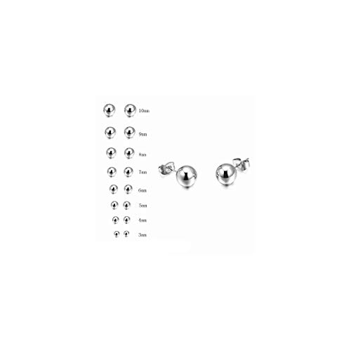 Medical Graded Titanium Ball Post Stud Earnings - Hypoallergenic For Sensitive Ears3