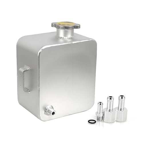 HRC 2" X 13" Polished Aluminum Coolant Overflow Tank – Universal Hot Rod, Chevy, Ford, Mopar