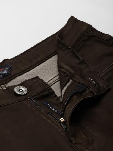 Image of Allen Cooper Skinny Low Rise Power Stretch Denim Chinos Type Jeans for Men