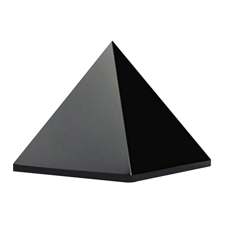 EDZZEL Natural Black Tourmaline Pyramid Stone 2 INCHE (1 Pcs