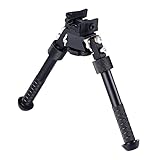 FLEXIBILIDAD TOTAL: Nuestro bípode profesional cuenta con su flexibilidad con un ángulo de rotación horizontal de 360 grados y un ángulo de rotación vertical de 30 grados, lo que le permite colocar su equipo de manera conveniente. ¡Haz tu pedido hoy y disfruta!