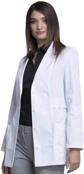 Miniatura 4 de Cherokee Abrigo de laboratorio de sarga de 30 pulgadas abrigo de consulta abrigos de laboratorio blancos para mujer 2316