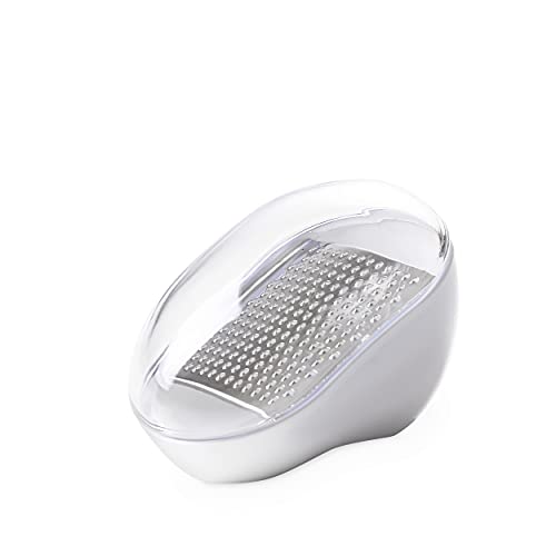 Omada Unique Small Cheese Grater: With Storage Container And Domed Lid – Acrylic Casing With Stainless Steel Grater – Dishwasher Safe And Bpa Free #TOP7