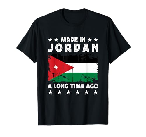 Made in Jordan a Long Time Ago Proud Jordanian Jordan Flag T-Shirt