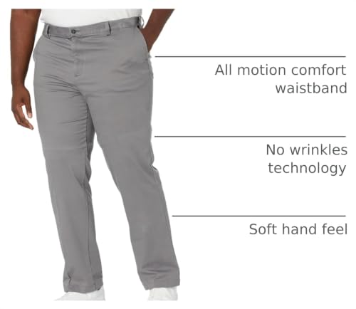 Dockers Men's Classic Fit Easy Khaki Pants (Regular and Big & Tall), Burma Grey, 42W x 32L by DOCKERS - Used condition - Image 3