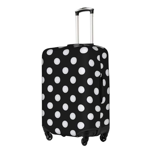 Black & White Big Dot Tsa Approved Luggage Cover For 18-32 Inch Suitcases Scratch-Resistant Stretch Luggage Cover2