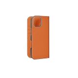 【BONAVENTURA】(for iPhone16Pro) ダイアリーケース シュリンクレザー [オレンジ ] スマホケース ヨーロッパ最高級レザー 本革 MagSafe対応 プレゼント ギフト BODT16P-OR