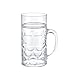 HUNM Jarra de Cerveza de 1 litro, jarras de Cerveza, Jarra de Cerveza clásica, plástico, 6 Unidades, 8 Unidades, 10 Unidades, Tazas de Cerveza de Pub con asa de 33,8 oz
