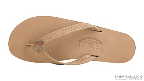 Image of Rainbow Sandals Women's Double Layer, Narrow Strap, Leather Sandals w /Arch