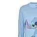 Ladies Lilo and Stitch Shirt - Ladies Classic Lilo and Stitch Long Sleeve Top with Sleeve Prints (Blue, Large)