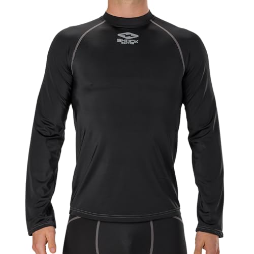 Shock Doctor Compression Hockey Long Sleeve Shirt, Black, Adult by Shock Doctor - Used condition - US$53.19