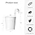 Dahey 10 Pcs Hanging Flower Pots Metal Iron Bucket Planter for Railing Fence Balcony Garden Home Decoration Flower Holders with Detachable Hook,Iron