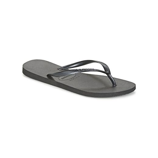 Havaians Damer Slim Flip Flop Sandals, Svart, 39.5-40.5