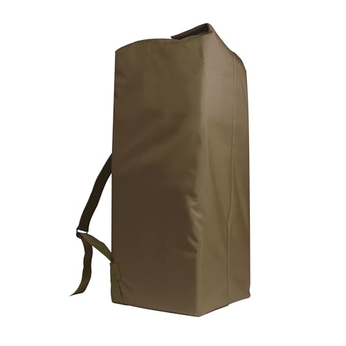 Rothco Gi Type Duffle Bag avec Double Sangle Sac à Dos Militaire Toile Haute Densité Noir