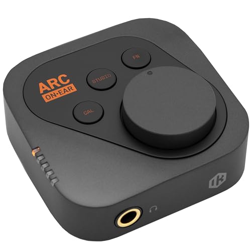 IK Multimedia ARC ON·EAR, Kopfhörer-Korrektursystem (Standalone-Kalibrierung, Studiosimulation, High-End DAC & Amp, tragbare Mixing-Lösung, integrierter Lithium-Akku)