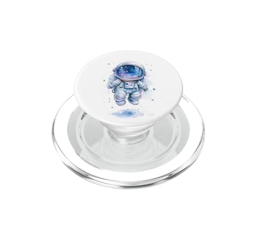 Astronaute Aquarelle Mignon PopGrip pour MagSafe Idée Cadeau Originale Look Espace Poétique
