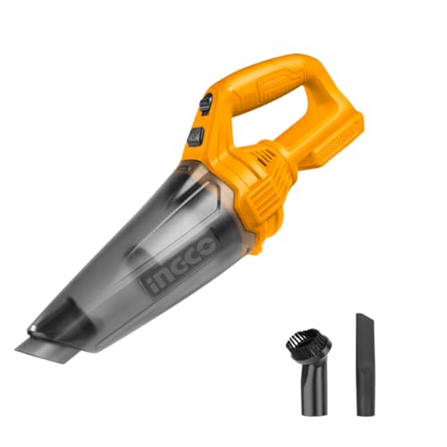 Ingco Cvli201261 Aspirapolvere senza filo A Batteria 20 v 0.5 lt Aspirabriciole per Auto Casa Solo corpo