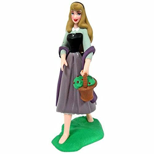 Princess Sleeping Beauty Aurora PVC Figure cake topper w Basket
