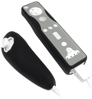 Black Nintendo Wii Protection Sleeve For Remote Controller & Nunchuk Silicone Skins
