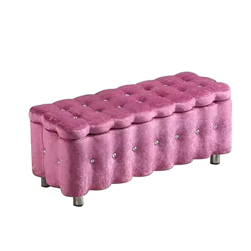 Banc d'entrée violet coffre de rangement pour optimiser les petits espaces