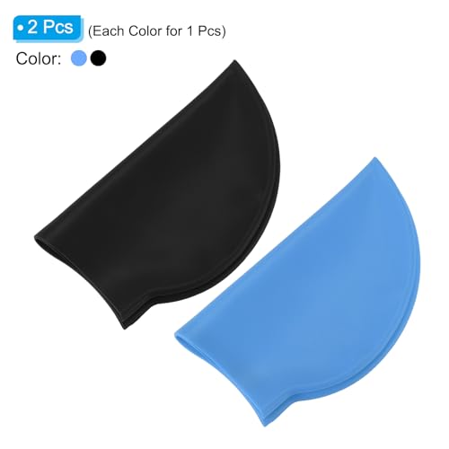 Bonnet de bain adulte imperméable PATIKIL en silicone souple élastique piscine et mer - 3