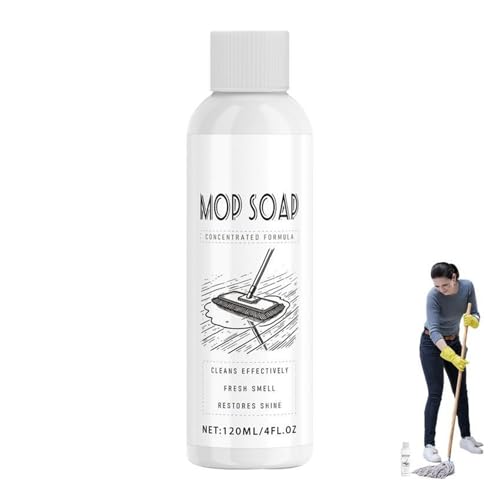 Jabón for fregona de 120 ml for limpieza de suelos, solución de limpieza for fregona con aroma intenso, jabón for fregona perfumado, limpiador de artículos for el hogar.