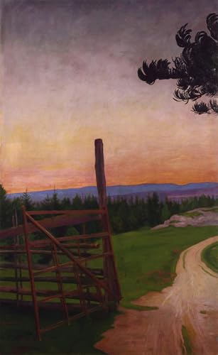 Cuadro Camino rural Sohlberg elimina las paredes vacias con arte en lienzo 60x90cm