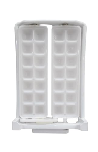 Image of Fridge Ice Twister Tray Compatible for Samsung & Videocon Refrigerator - Part Code DA61-08907 Twist Release Ice Cubes Twister Ice Tray (White)