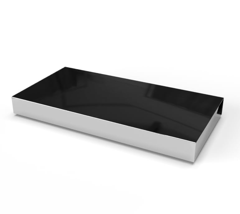 Scientific Metal Sample Block, Mirror Polished, No Engraving, R0.5 Chamfered Edges, Multiple Sizes &amp; Alloys (GR5 (Ti6Al4V), 0.5 * 2.5 * 5inch Block)
