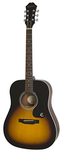Epiphone Songmaker Ft-100 Acoustic Guitar Player Pack With Gigbag, Strap, Picks, And Tuner - Vintage Sunburst #TOP1