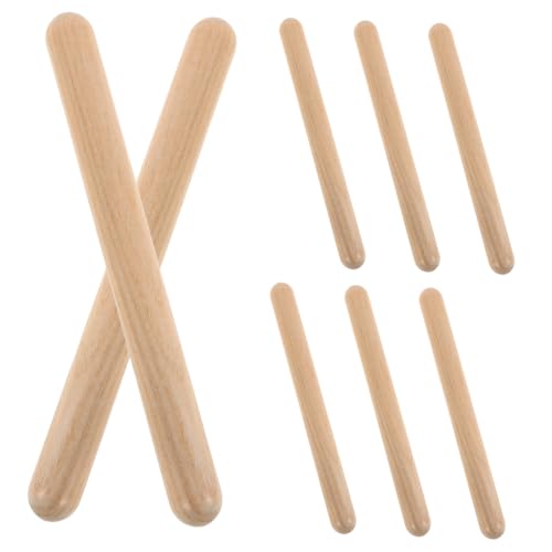 Milisten 4 Pares De Baquetas De Madera para Percusión Baquetas De Madera para Batería Baquetas De Madera para Fitness Baquetas Rítmicas Baquetas De Madera Baquetas De Madera para