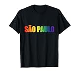 SAO PAULO Sao Pride Parade Schwule CSD-Party in Regenbogenfarben, LGBTQ T-Shirt