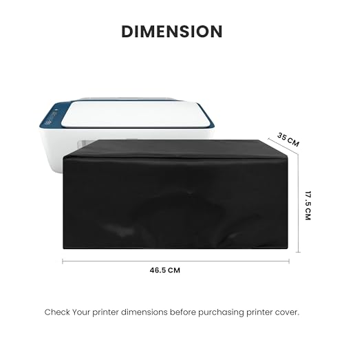 Image of Alifiya Dust Proof Washable Printer Cover for HP Deskjet 2778 / 2623 / 2622 / 2138 / 2335 All-In-One Ink Advantage Wireless Colour Printer - Black