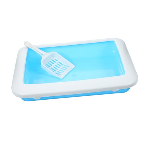 DOITOOL 1 Peça Caixa De Areia Para Gatos Comadre Para Gatos Bacia De Areia Para Gatos Banheiro De Pl