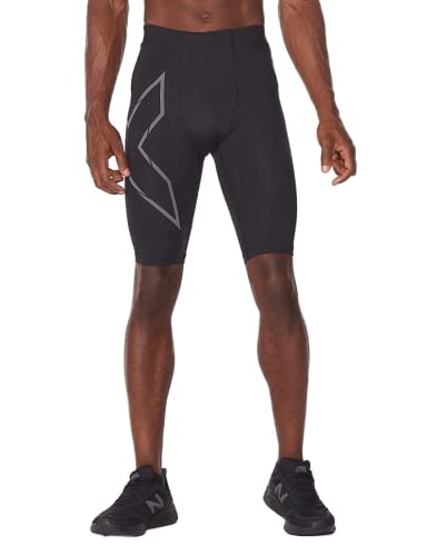 2XU Mcs Run Compression Short, Black/Black Reflective, Medium