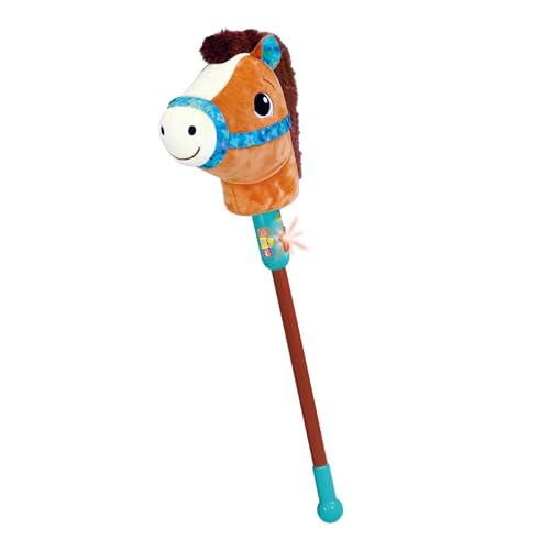 VTech - Mistral Cheval Bâton Musical - Hobby Horse, Tête de Cheval sur Bâton 80 cm - Peluche Poney Jouet Interactif Enfant - Jeu Éducatif et Motricité - Cadeau Enfant Dès 2 Ans - Contenu en Français