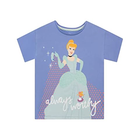 Disney Camiseta para Niñas Cinderella Azul Cover